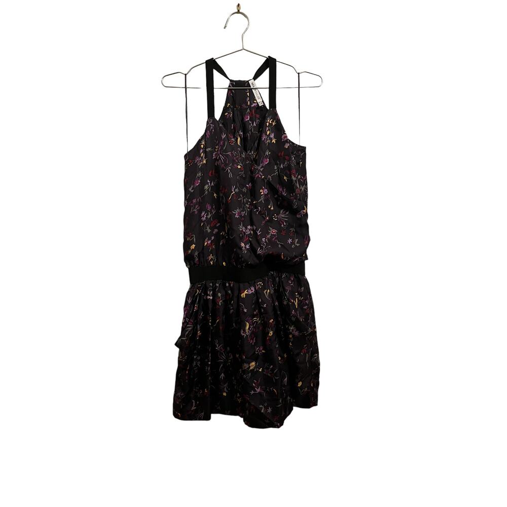 See by Chloe Purple Floral Racerback Silk Mini Dress 4